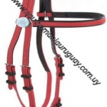 CABEZADA DE PVC NEOPRENO ROJA Y NEGRA