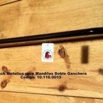 RACK MANDIL CON DOBLE GANCHERA METÁLICO